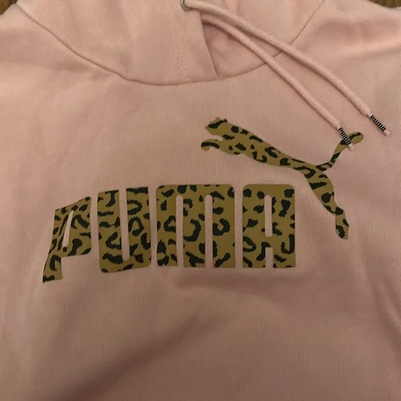 Puma hoodie pink leopard s - Picture 2 of 3